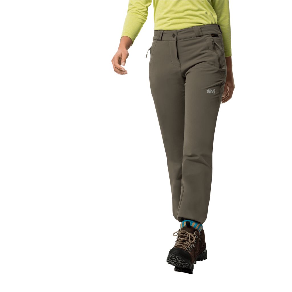 Jack Wolfskin ACTIVATE THERMIC Pantalons Femme Gris - CIQDUZM-08